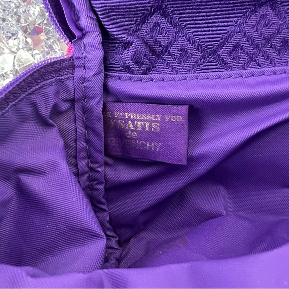 Givenchy makeup bag mirror inside cute mini purple monogram printed purple pink - Picture 8 of 8